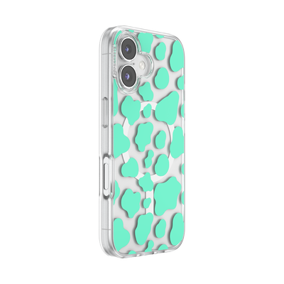 Secondary image for hover Turquoise Cow Cow — iPhone 16 MagSafe Case